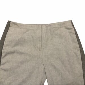 J. Jill Dress Pants Size 8 Heather Gray Tuxedo Stripe Career Office.